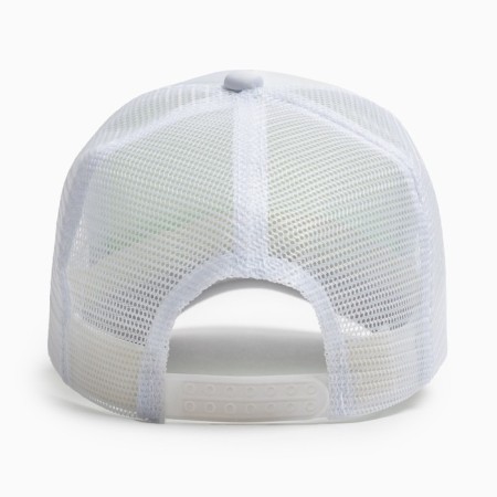 Baseball cap with minaku grid, white color, size 56-58-3