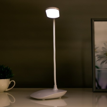 Sensory table lamp 16763/1 LED 3W 6000K USB AKB White 11x8x41 cm Risalux-3
