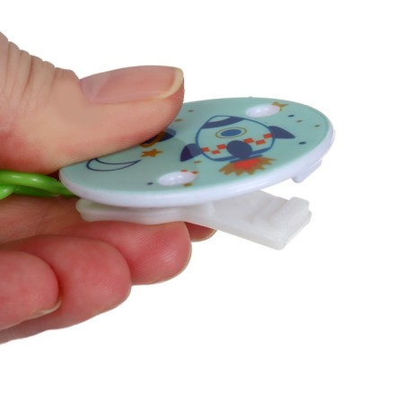Dummy orthodontist., With a cap and a holder, from 0 months, the color is green / blue-18