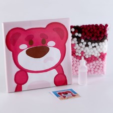 Application with pompom 