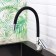 BouOU B8274-10F-E307A kitchen mixer, single-leaf, with flexible silicone-green, chrome