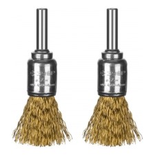 A set of brushes for a bison drill 35225-17-H2_z02, disk, twisted, steel, 0.3 mm, 17 mm, 2 pcs.