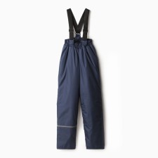 Baby trousers insulated, dark blue color, height 146 cm