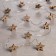 Garland “thread” 2 m dews with nozzles “stars”, IP20, silver thread, 20 LED, glow warm white, AAH2