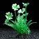 Artificial aquarium plant, 3 x 9 cm, green