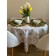 Forest Party tablecloth, size 110x140 cm, rabbits, milk