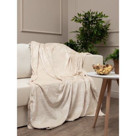 Texrepublic blanket, size 200x220 cm, champagne color-3