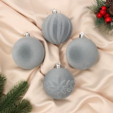 Set of balls plastic D-8 cm, 4 pcs 