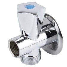 Вентиль Aquasfera 1045-01, 1/2" x 3/4" x 1/2", внутренняя/наружная/наружная резьба, хром