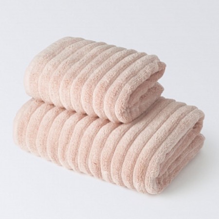 Terry towel Ecotex "Lifestail", 500 gr, size 50x90 cm, light pink color-1