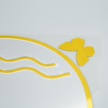 Interior mirror sticker "Spring" Color 66x32 cm-1