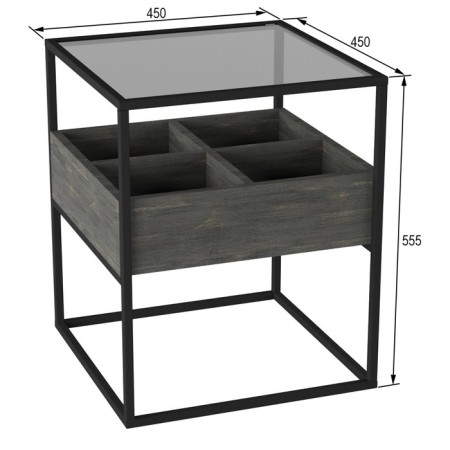 Cleaning cabinet "Kasso", 450 × 450 × 555 mm, intra color-1