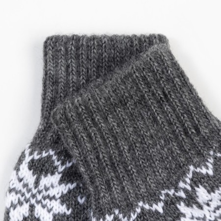 Women's socks, gray/white color, size 23-25-1