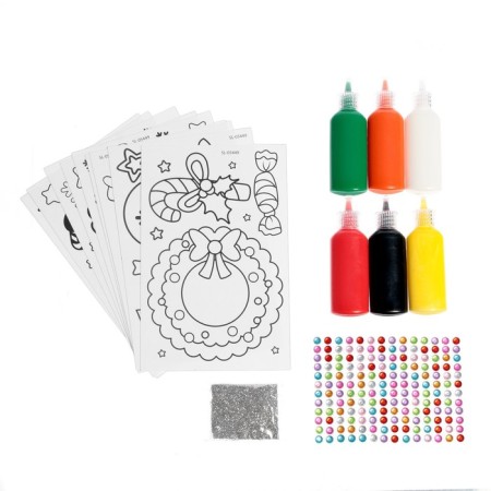 Set for creativity “Color stained -glass windows. New Year's fairy tale ”, 20 pcs. In the set-4