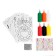 Set for creativity “Color stained -glass windows. New Year's fairy tale ”, 20 pcs. In the set