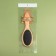 Massage comb “SWAR”, 8.2 × 23.3 cm, color “Light Wood”/Black