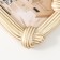 Polystone photo frame 10x15 cm "Nodes" white with gold 14.2x2.2x19.2 cm