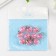 Suspension decorative for creativity glass "ball - pebbles" pink d = 1.6 cm set 10 pcs