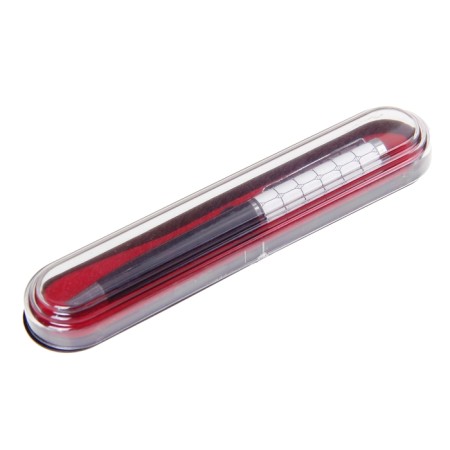 Gift handle, ball "mosaic" in a plastic case, rotary, black and white with silver inserts-2