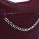 Janelli Cross-Boda Bag on a zipper, 2 external pockets, burgundy color
