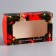 New Year. Folding box, confectionery packaging with the Wish Fulfillment window, 25 x 15 x 7 cm