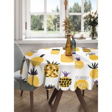 The tablecloth “Fragrant pineapple”, round, Saten, d = 150 cm