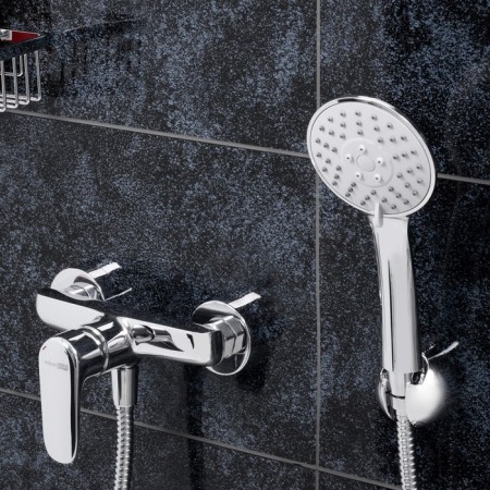 Shower mixer Wasserkraft Vils 5602, single -leaf, watering can, without spout, chrome-2