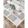 A set of napkins for setting the table “The inscription to be happy and a bird”, rectangular, size 32x46 cm, 4 pcs
