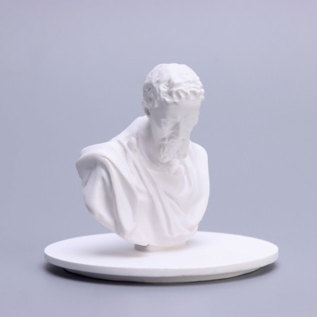 Candle in concrete Aromatic "Michelangelo", orange Ottoman, 13x7cm, soy wax, 160 g-6