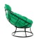 Armchair "Papasan" mini, with a green pillow, 81x68x77cm, mix