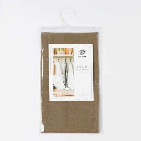 Ethel towel ECO, col. olive, 40x68/+-2 cm, 70% HL, 30% linen, 190 g/m2-5