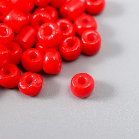 Round beads 6/0 "red" 20 g-1