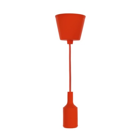 Cartridge E27 Silicone with a cord 1 m red rexant-1