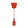 Cartridge E27 Silicone with a cord 1 m red rexant