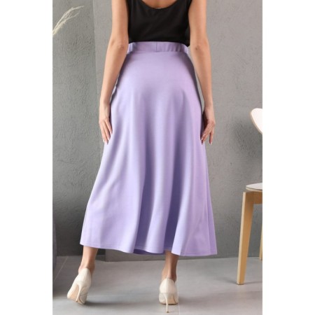 Female suit, size 54, lilac color-7