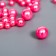 Decor for creativity plastic "Balls. Bright pink" d = 1.5-8 mm, set 10 grams