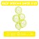 Latex ball 12 ", crystal, set 50 pcs., Yellow color