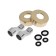 Accoona A63126AW bath mixer, single -leaf, pour 149 mm, shower set, gold