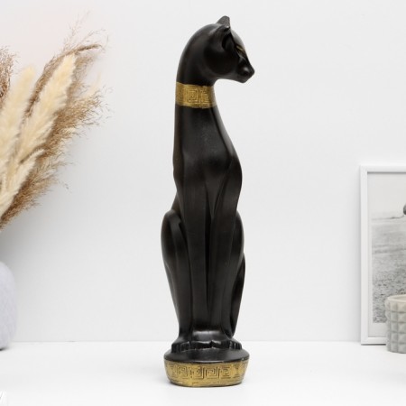 Pig a piggy bank "Catty cat" black with gold, 40x10cm-3