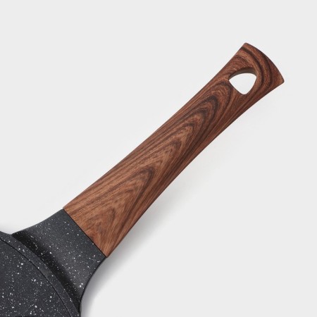 Slogo-owner cast-shaped “smiles”, d = 26 cm, handle Soft-Touch, black color is black-4