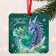 Christmas tree pendant fluorescent "Family heat", 12 x 12 cm