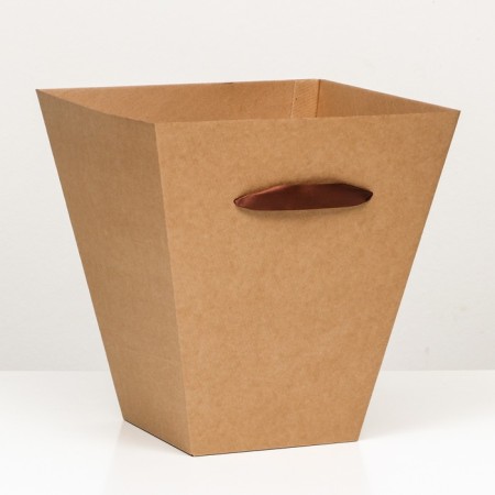 Box of the team, for bouquets, trapezoid 18.5 x 32.5 x 34.5 cm, craft-1
