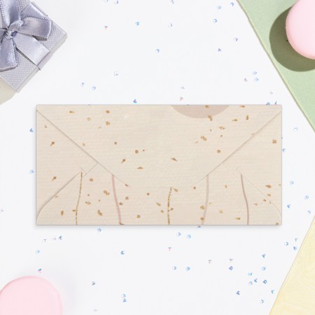 Money envelope "Happy Birthday!" glitter, balls, 8.1x16.4 cm-2