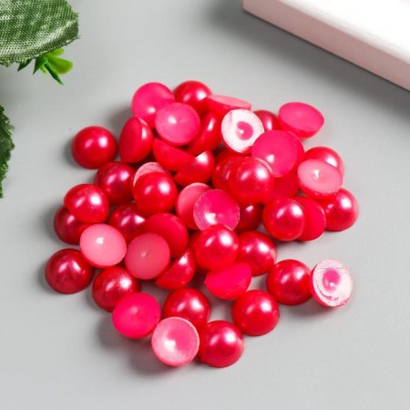 Set decor for creativity plastic "Half of Pearls" weight 22 g, d-0.9 cm, 12x11 cm-1