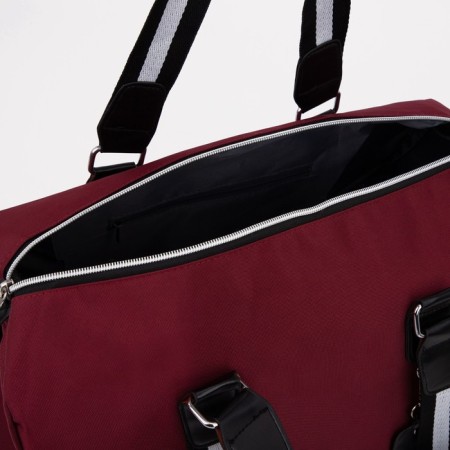 Sports bag with lightning, burgundy color-2