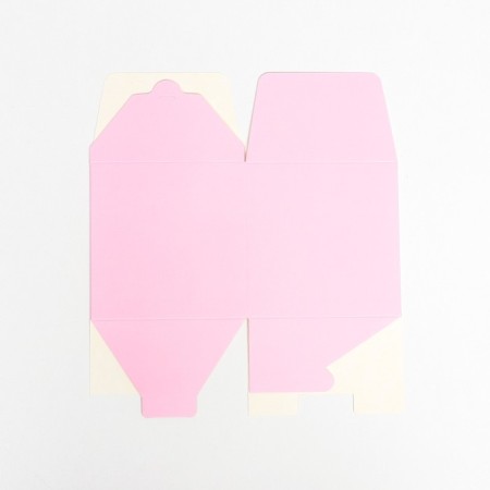 The box is folding, square, pink, 12 x 12 x 12 cm,-3