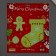 Stick phosphorus plastic "Christmas sock and gingerbread" set 3 pcs 28.5x23.5 cm