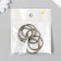 Rings for creativity (for photo albums) "black" int. D = 2.5 cm external. D = 3 cm set 6 pcs