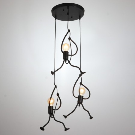 Lamp Bayerlux 1949/3r E27 40W Black 30x30x40-140 cm-1