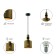 Overnight lamp Rivoli Betty 1he27, 40 watts ceiling
